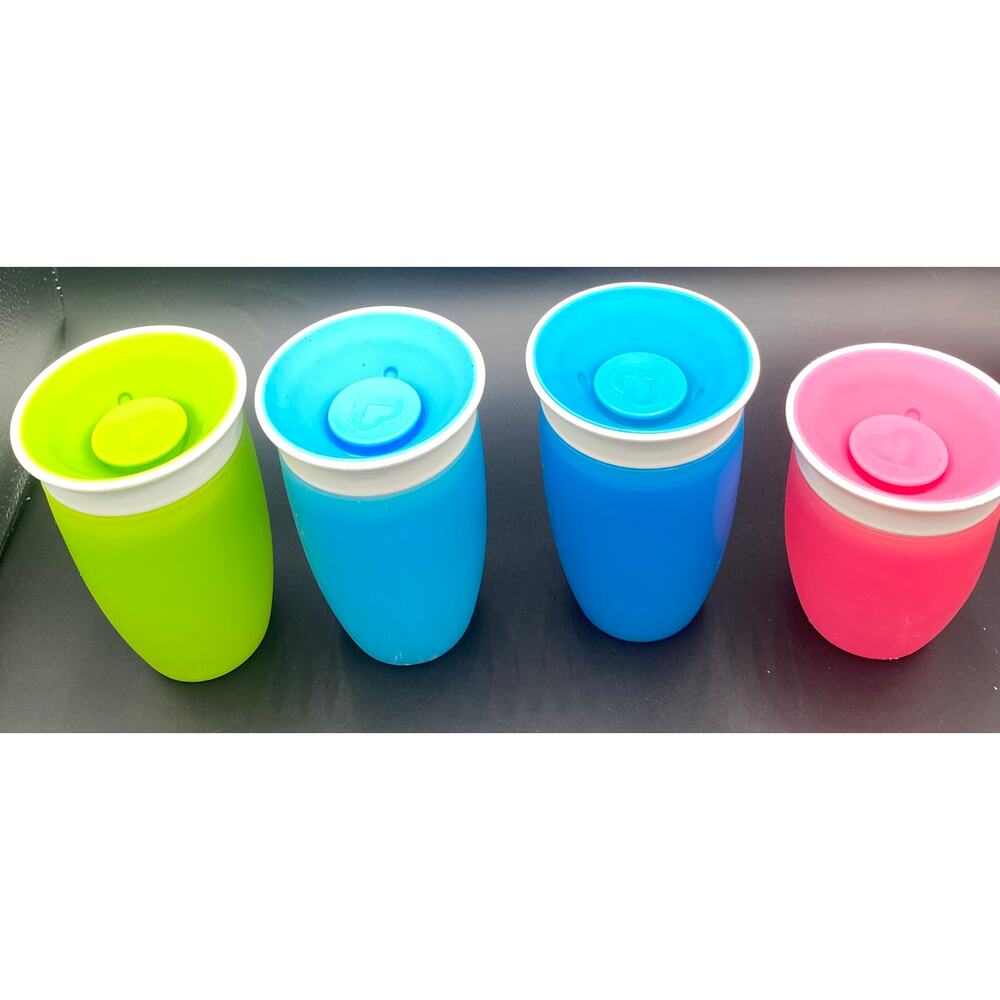 Lot 7 Munchkin 360 Gyro Bowl Nuk Suction Plate Cup Sippy Toddler Boy Girl Blue - Picture 2 of 8